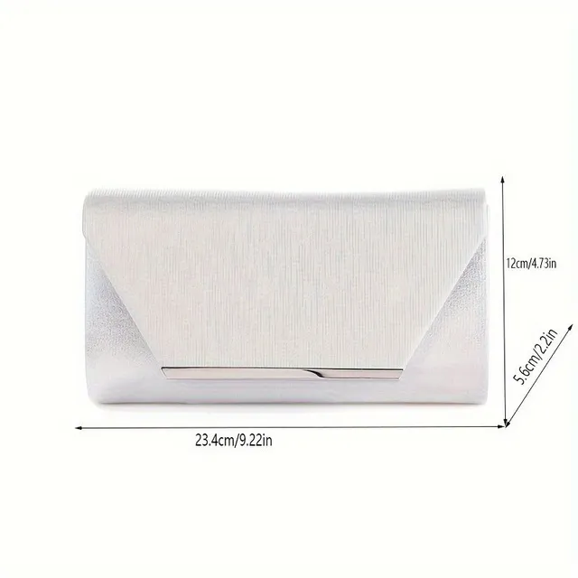 Evening note with minimalist lapel, fashionable elegant telephone bag with removable chain strap