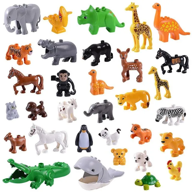 Set de figurine animale pentru construcție