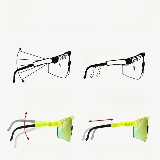 Unisex modern polarizált napszemüveg Viper