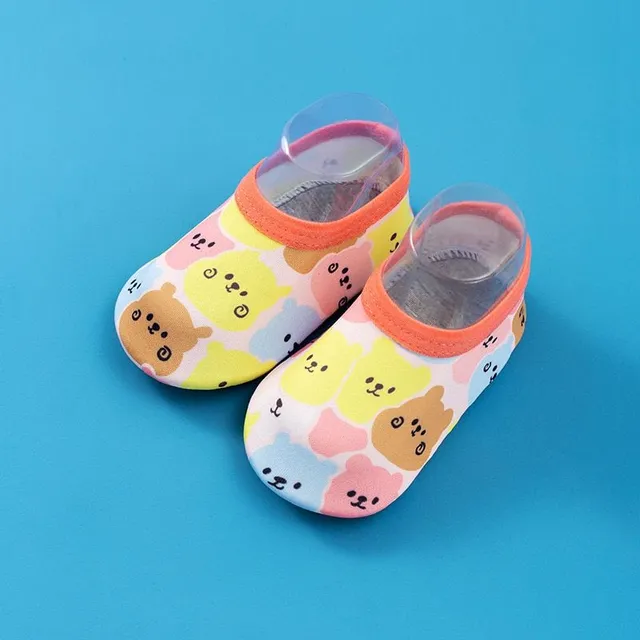 Children's original stylish modern colorful summer shoes in water with various prints Aofia