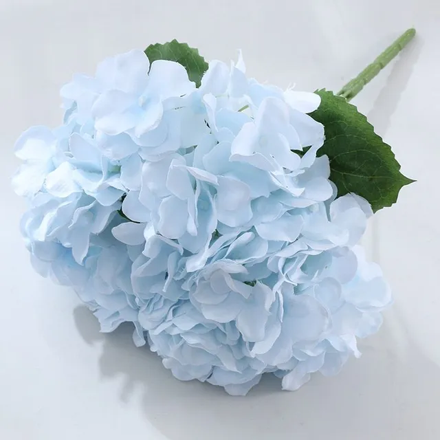 Luxusné veľké monochromatické dekoratívne umelé kvetiny - hydrangea