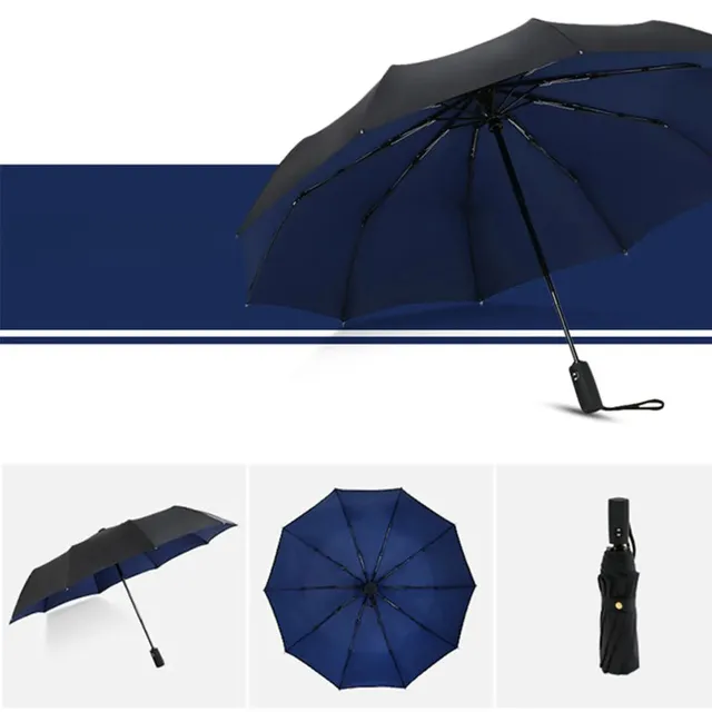Windproof w pełni automatyczny parasol dwuwarstwowy