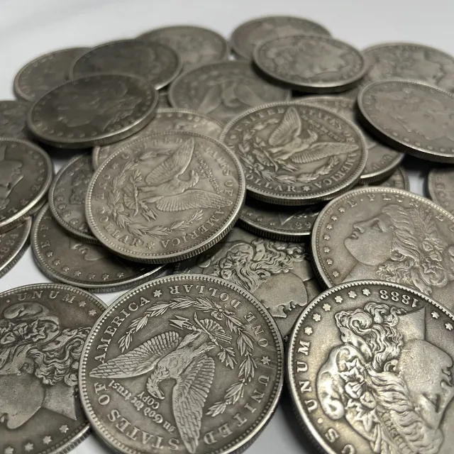 Replica mince 28ks 1888-1921 Americká minca Morgan, suveníry pre zákazníkov, umelecké diela zberateľské mince, orol designu, odznak za šťastie, darčeky, replika