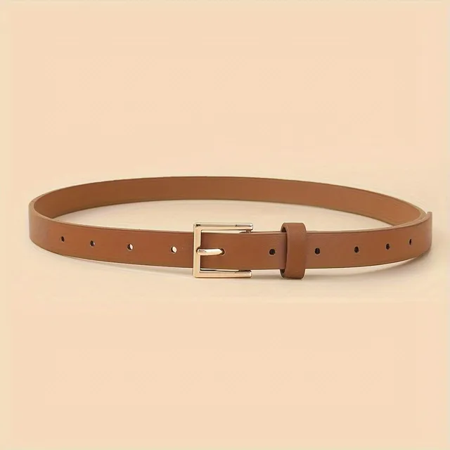 4x leather strap with square buckle, retro style