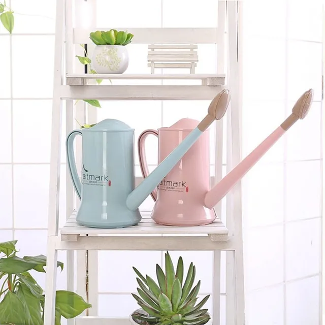 Design pot for watering flowers in a modern metal look - more variants