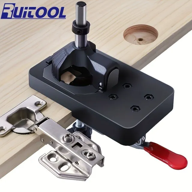 Raise the level of your joiner projects with this drilling template and saw for holes 35 mm!