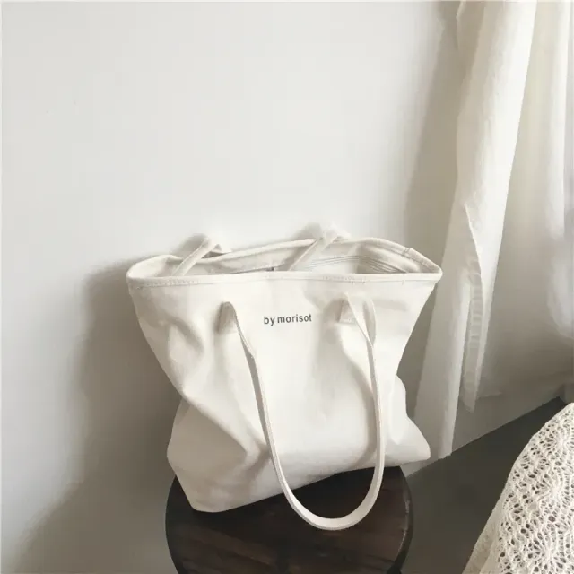 Women's canvas shopping bag - women's fashion bag over the shoulder