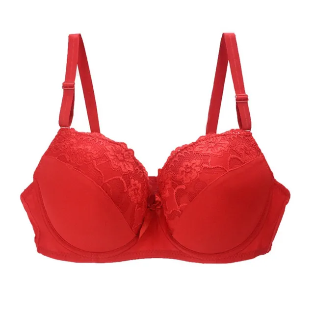 Women's Push-up Bra with Flowers