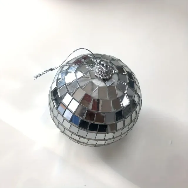 6x Reflective decorative balls 7 cm mirrored, household decorations, parties and cakes. They give shine to every celebration