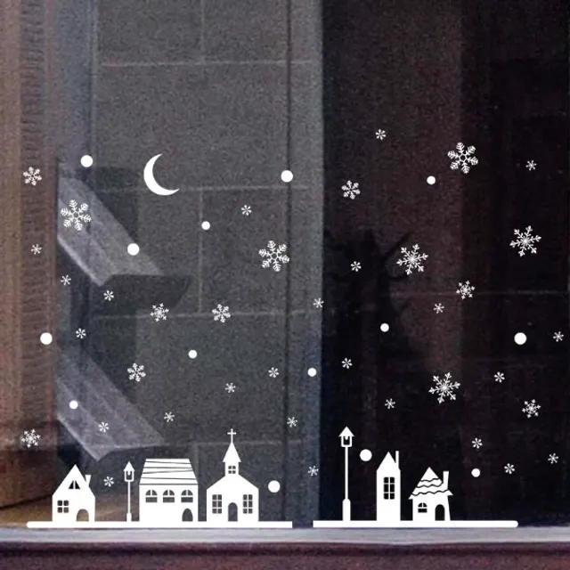 Świąteczne naklejki na okna