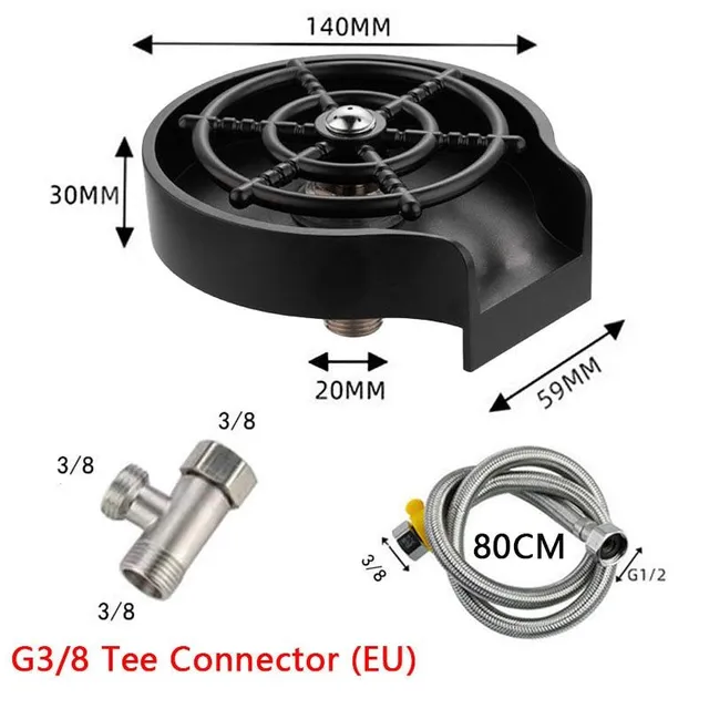 Automata üvegkupa mosógép nagynyomású konyha Sink Rinse Machine Bar Cup Cleaner sörösüvegek Tea kupa Takarító szerszámok