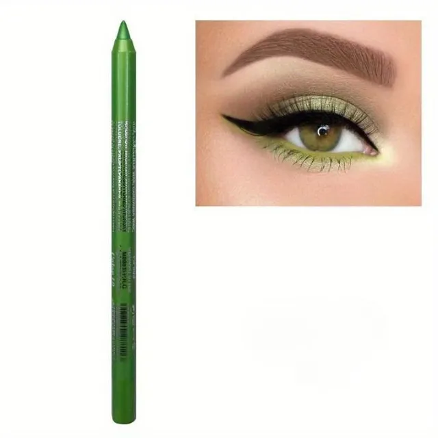 Waterproof pencil for coloured liners, shadows and lips - smudge-free