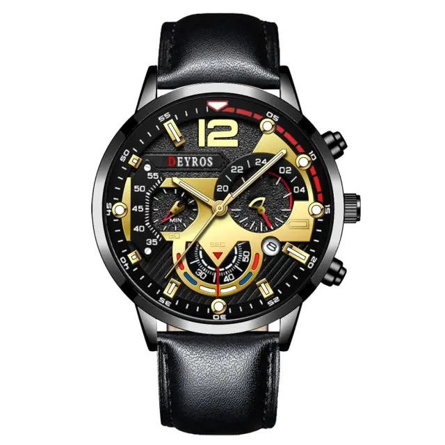 Men's Fashion Watch - Luxury stainless steel quartz wristwatch Calendar Luminist Clock