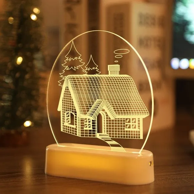 3D led night light