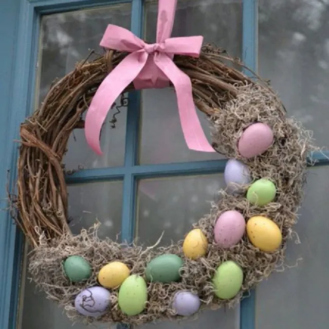 Easter wicker wreath