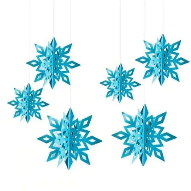 Decorative Christmas Flakes - 6 pcs