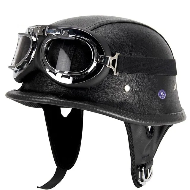 Retro motorcycle helmet