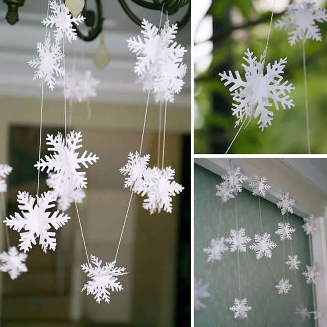 Garland z płatkami śniegu / snowflakes