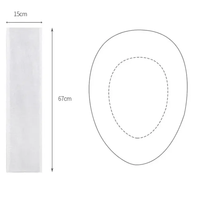 5/10 disposable toilet seat covers - Biodegradable, suitable for travel