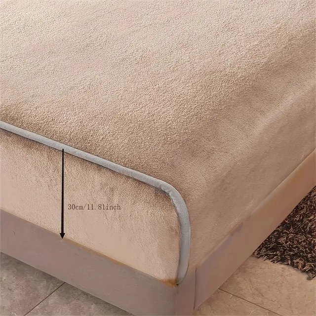 1 pc soft and comfortable bed sheet from milk fleece - Ideal for bedroom and room for guests