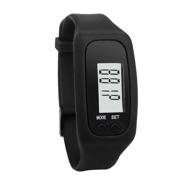 Pedometer as a wristwatch cerna