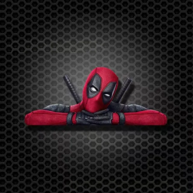 Trends waterproof sticker in the design of the popular action hero Deadpool