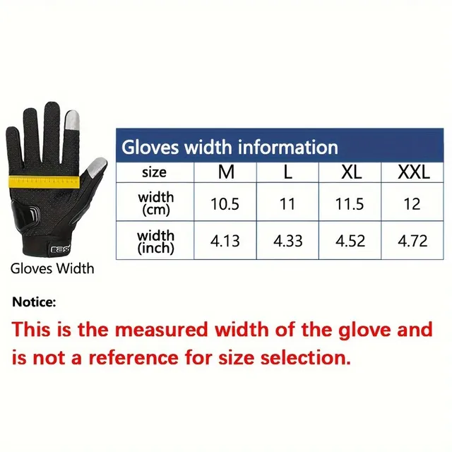 Summer motorcycle gloves for men - breathable, protective, anti-fall, anti-slip, touch screen