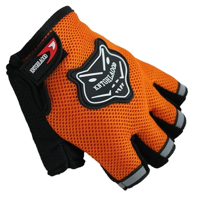 Children's cycling net gloves