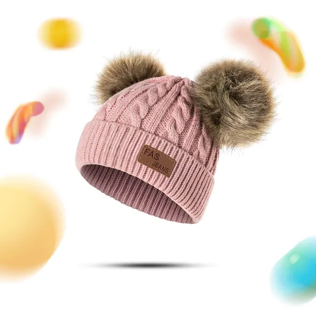 Dětská zimní čepice s oušky - 7 barev