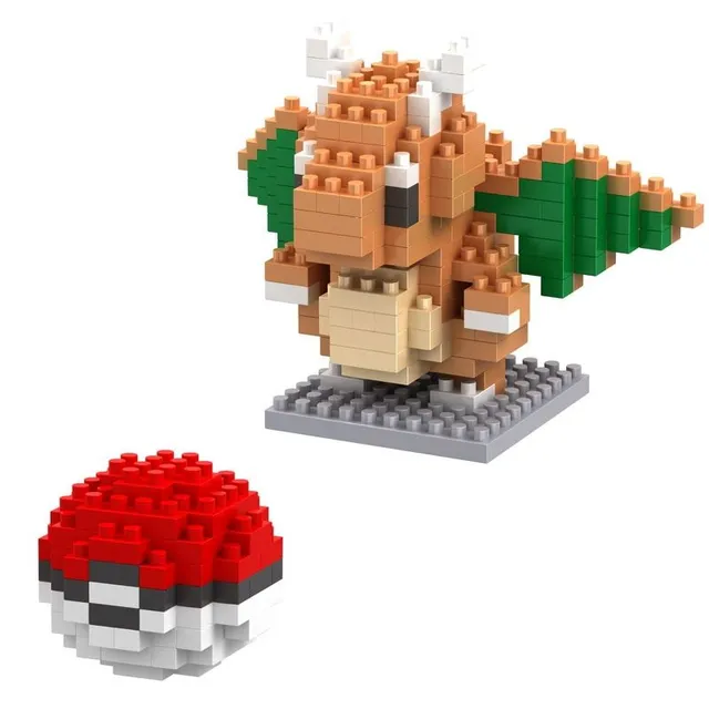 Set de construcție pentru copii Pokémon - figurină din cărămizi și Pokéball