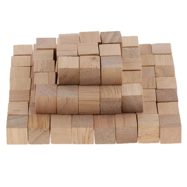 A set of modern wooden symmetrical cubes ideal for making Caratacos