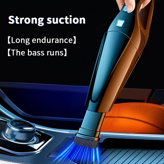 Wireless on-board vacuum cleaner © High performance © Into the car and home © Strong suction