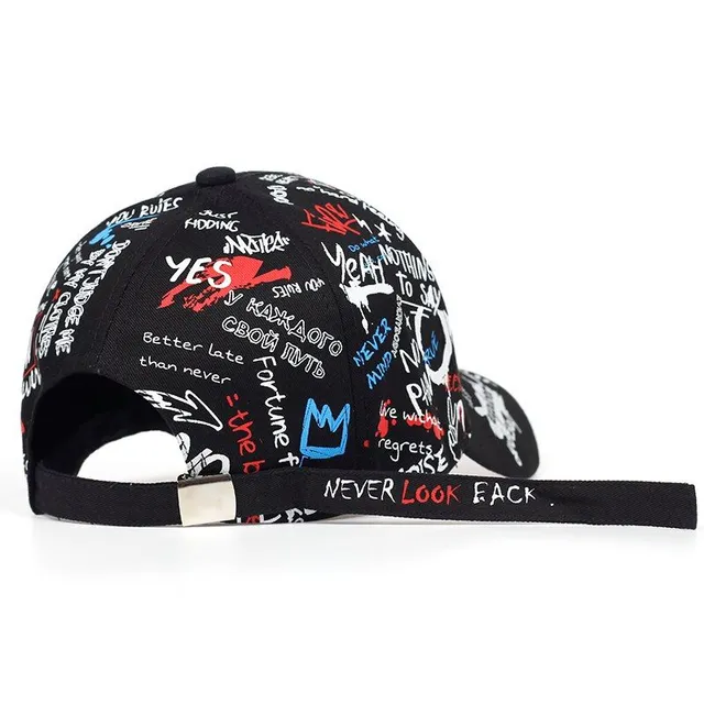 Casquette stylée unisexe avec impression Graffiti