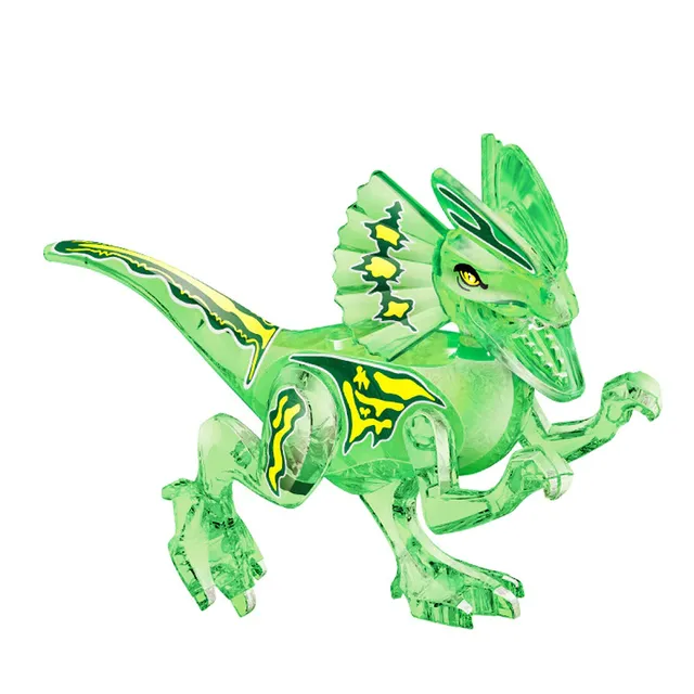 Stavebné kocky Crystal Dice - figúrky dinosaurov