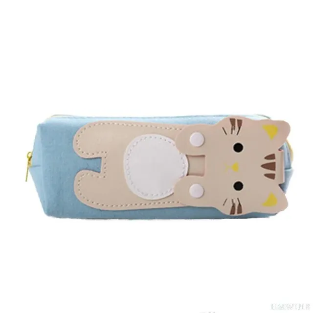 School cute writing case - Kawaii pussy