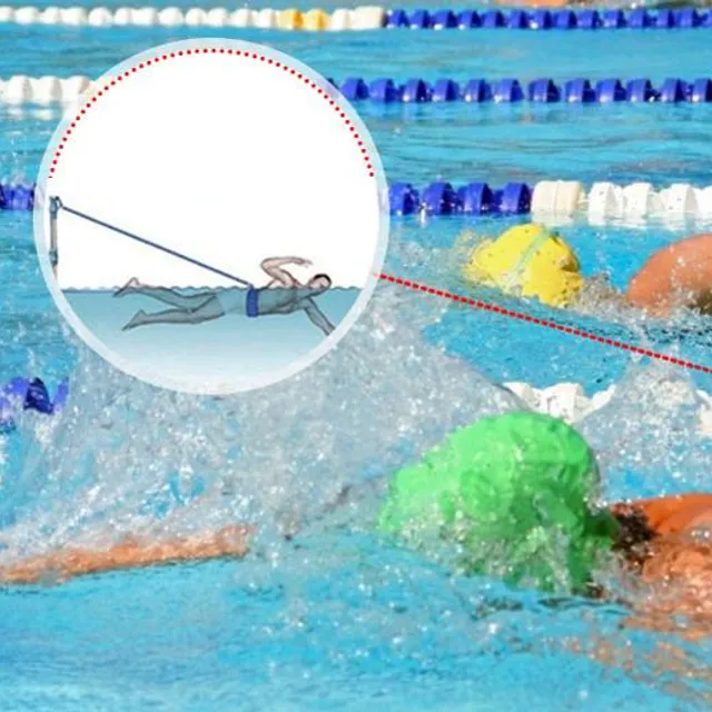 Bandă elastică ajustabilă pentru antrenament de înot