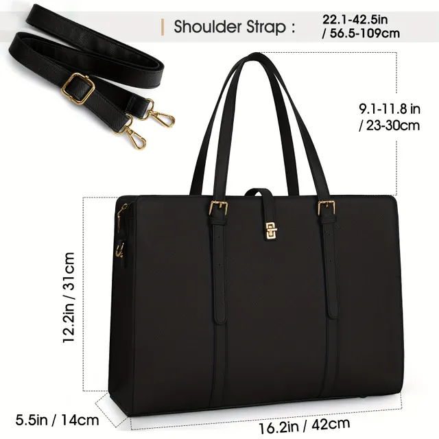 Women's multifunctional bag: elegant tote, practical briefcase, waterproof protection