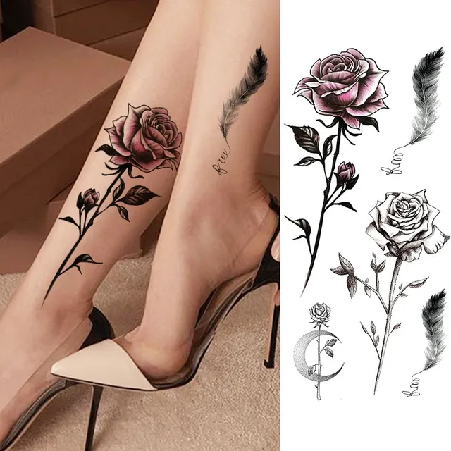 Beautiful color temporary tattoo