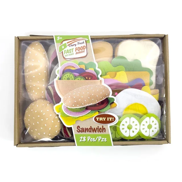 Set of hamburgers - 28 parts