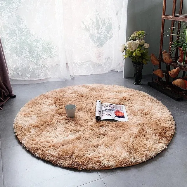 Fluffy Round Carpet Rzadko