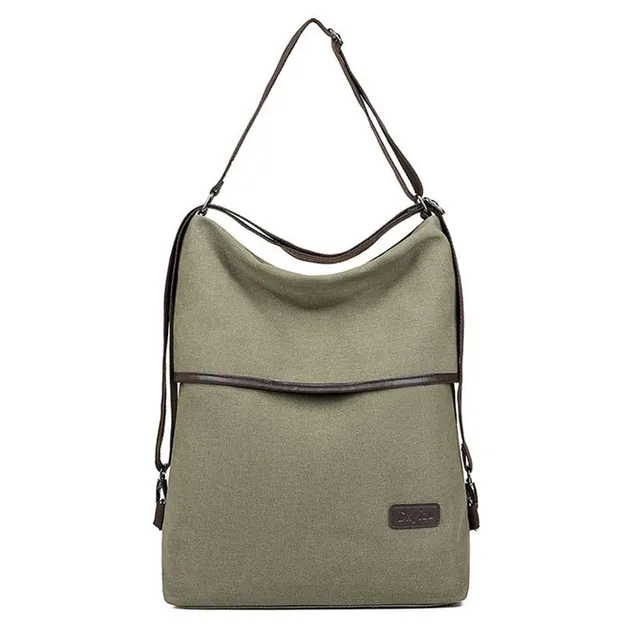 Women's 2in1 backpack and bag Green 33cm x 12cm x 41cm