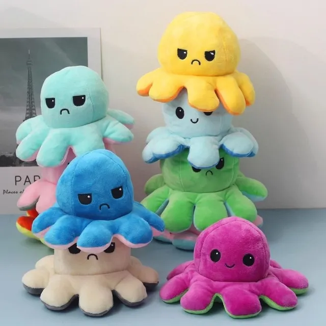 Reversible octopus plushie