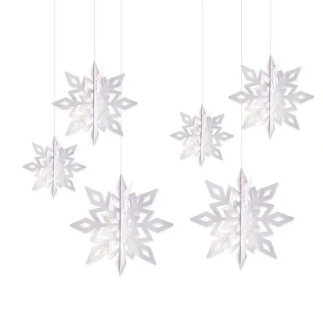 Decorative Christmas Flakes - 6 pcs