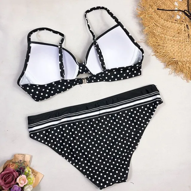 Costum de baie sexy pentru femei din două piese cu efect push-up