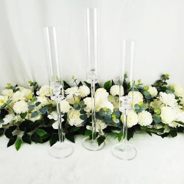 3 Elegant acrylic Candlesticks on Floating Candles