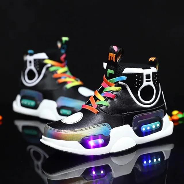 Papuci de baschet luminoși pentru copii