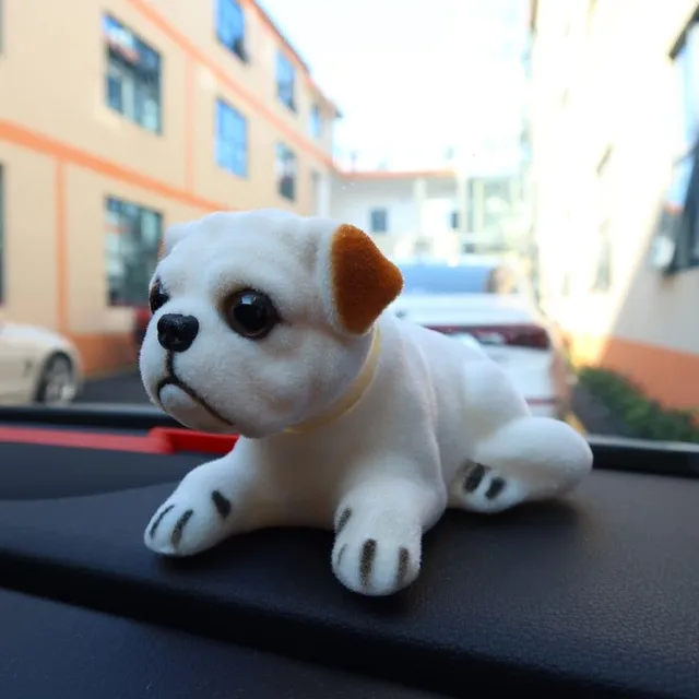 Auto bábika Husky Beagle bernardín Shake Head Dog Dekorácia Interiér auta Dekorácia Cute Kreatívny darček Stolný ornament