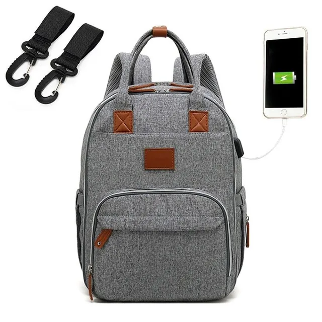 Multifunction stroller backpack with USB port