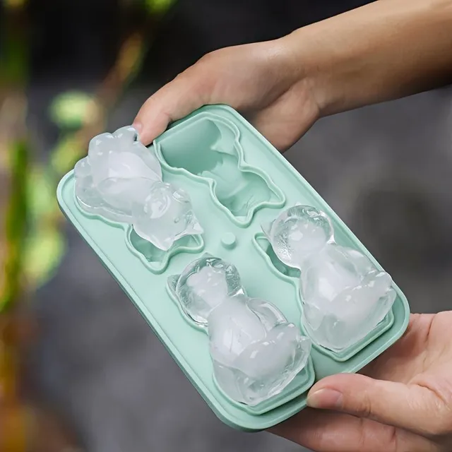 Silicone form for ice in the shape of a cat - a multifunctional form for chocolate, pudding, jelly, candy and ice cubes for whiskey