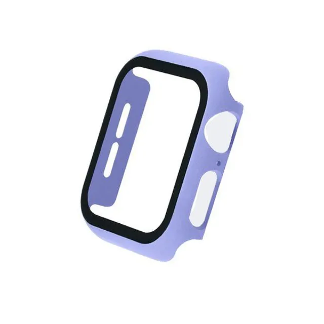 Silicone case and tempered glass for Apple watch